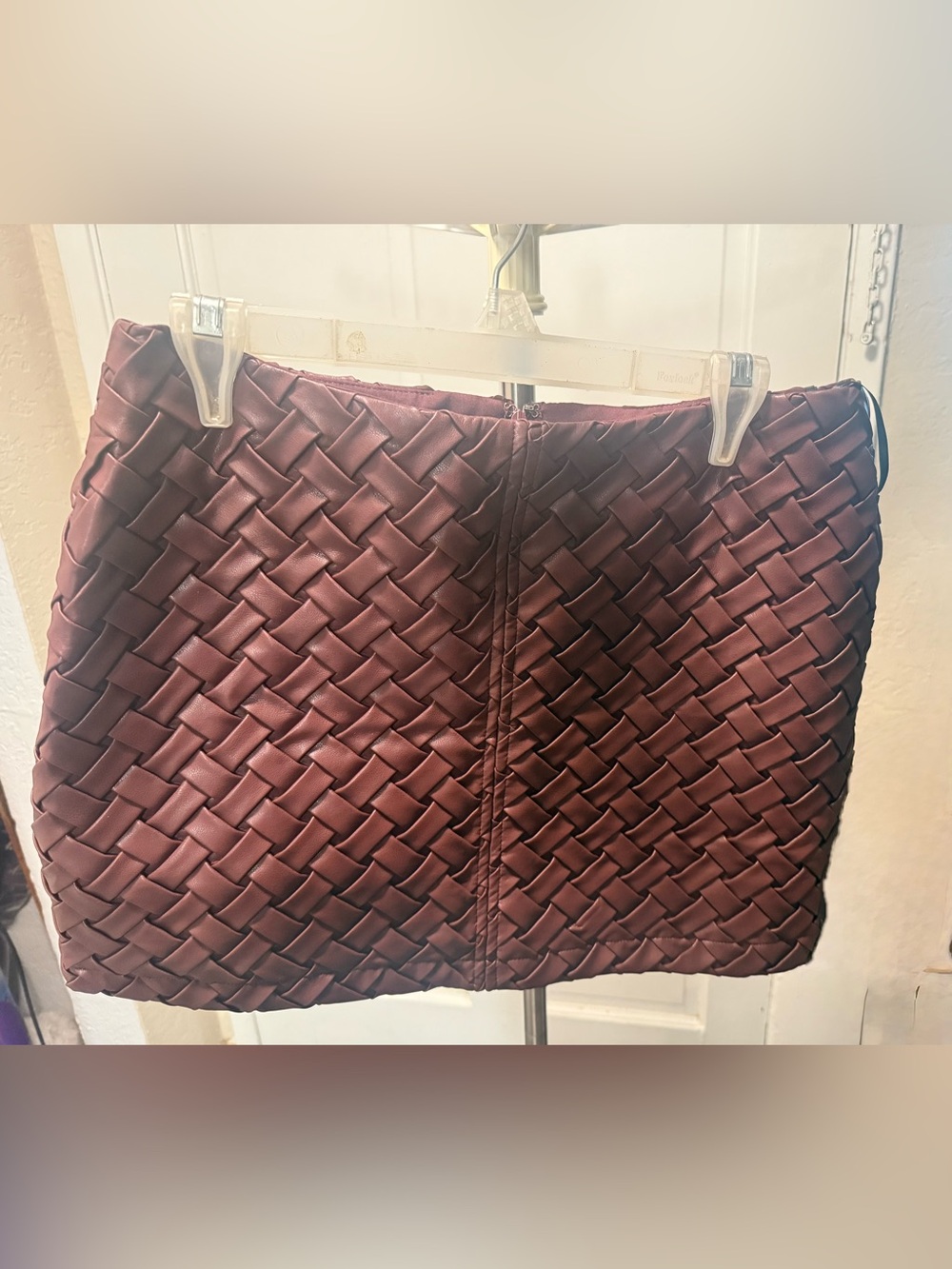 Commense Woven Mini Skirt - Brown